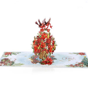 Poinsettia-Basket-Flower-3D-popup-Greeting-Card-04