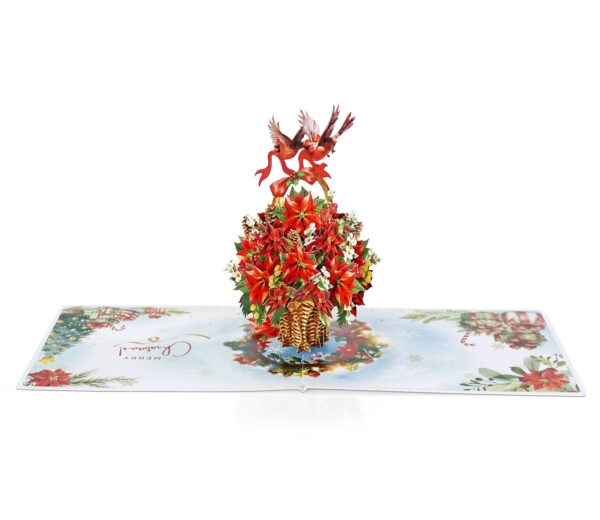 Poinsettia-Basket-Flower-3D-popup-Greeting-Card-05