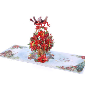 Poinsettia-Basket-Flower-3D-popup-Greeting-Card-06