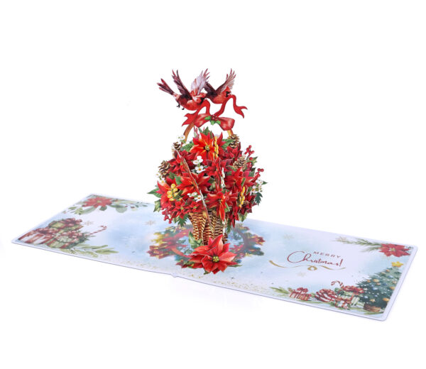 Poinsettia-Basket-Flower-3D-popup-Greeting-Card-06