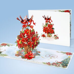 Poinsettia-Basket-Flower-3D-popup-Greeting-Card-07