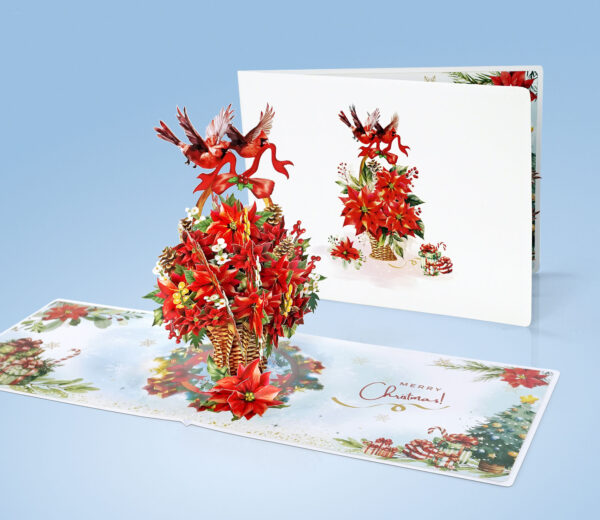 Poinsettia-Basket-Flower-3D-popup-Greeting-Card-07