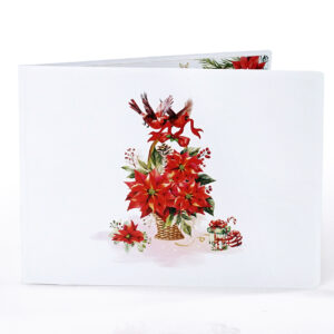 Poinsettia-Basket-Flower-3D-popup-Greeting-Card-10