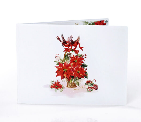 Poinsettia-Basket-Flower-3D-popup-Greeting-Card-10