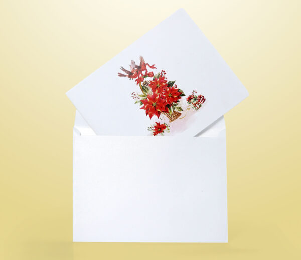 Poinsettia-Basket-Flower-3D-popup-Greeting-Card-11