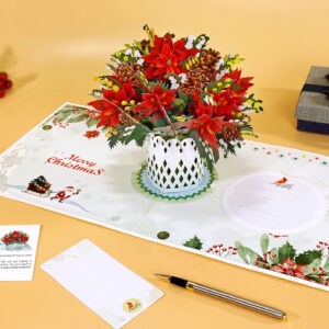 Poinsettia-Vase-3D-Card-take-out-10