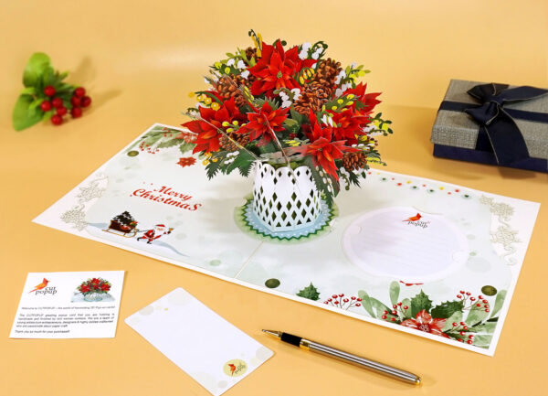 Poinsettia-Vase-3D-Card-take-out-10