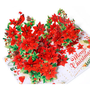 Red-poinsettia-flowers-for-Christmas-3D-pop-up-card-01