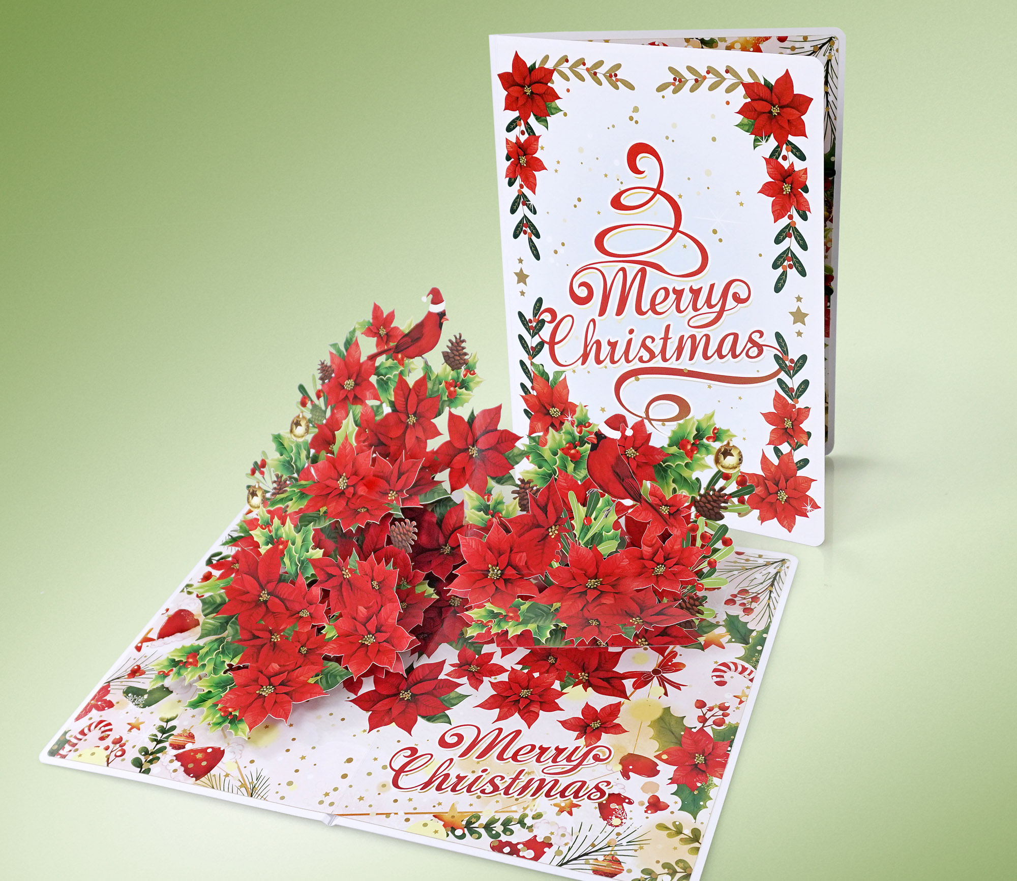 Red-poinsettia-flowers-for-Christmas-3D-pop-up-card-07