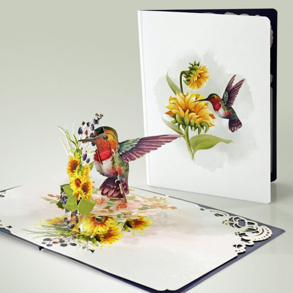 Sun-Flower-Greeting-Cards-With-Hummingbird-3D-Popup-06