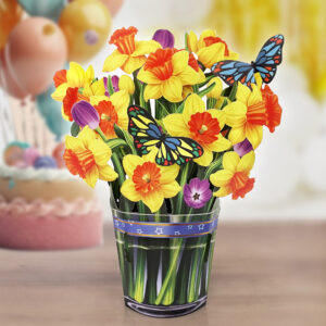 Yellow-Narcissus-Bouquet-3D-Handmade-Popup-01