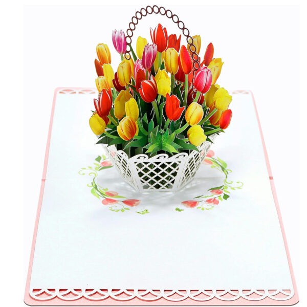 Yellow-and-red-tulip-3D-Popup-basket-paper-02