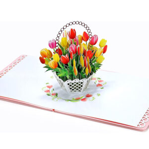 Yellow-and-red-tulip-3D-Popup-basket-paper-03