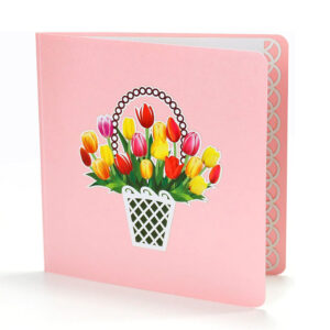 Yellow-and-red-tulip-3D-Popup-basket-paper-07