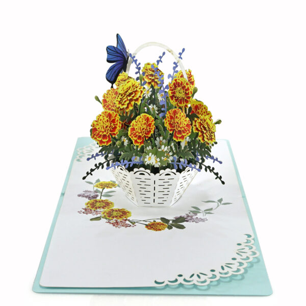 Yellow-marigold-flowers-basket-3D-paper-03