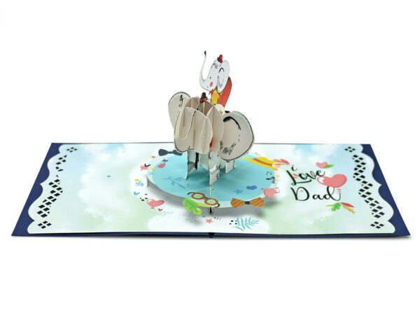 Happy-Father-Day-with-boy-Elephant-3D-greeting-card-05