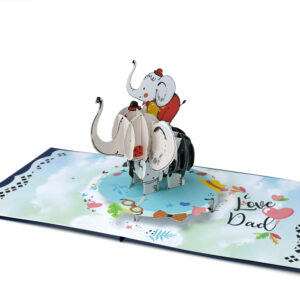 Happy-Father-Day-with-boy-Elephant-3D-greeting-card-06