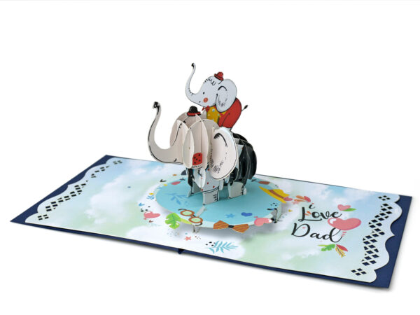 Happy-Father-Day-with-boy-Elephant-3D-greeting-card-06