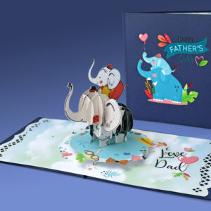 Happy-Father-Day-with-boy-Elephant-3D-greeting-card-07