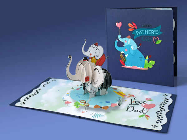 Happy-Father-Day-with-boy-Elephant-3D-greeting-card-07