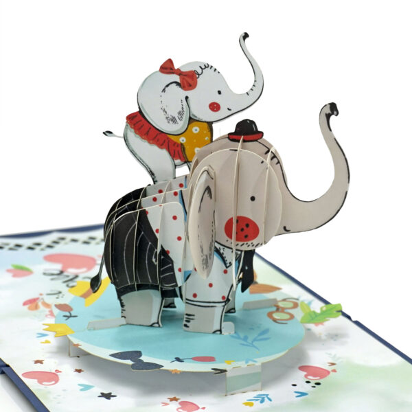 Happy-Father-Day-with-girl-Elephant-3D-greeting-card-02