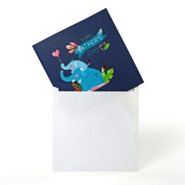 Happy-Father-Day-with-girl-Elephant-3D-greeting-card-11