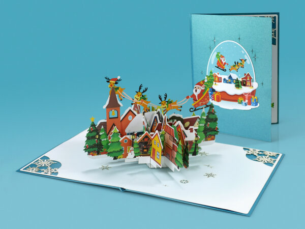 Santa-sleigh-and-reindeer-Christmas-3D-Card-07