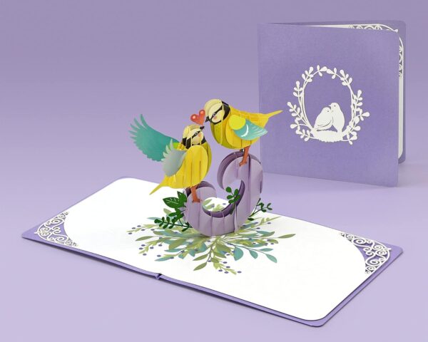 Yellow-birds-anniversary-Wedding-3D-Greeting-Popup-Card-05