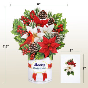 Small-Bouquet-Poinsettia-Flower-3D-Greeting-Pop-up-Card-07