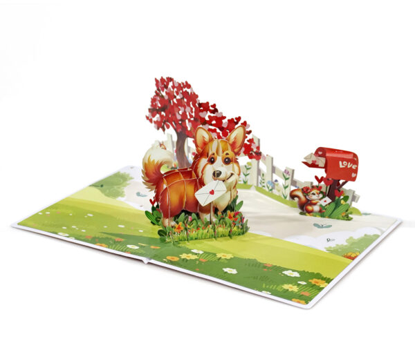 Happy-Valentine-3D-greeting-popup-with-Corgi-Dog-06