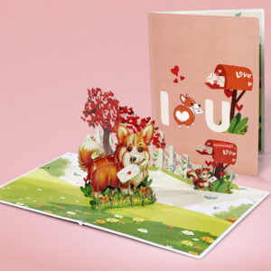 Happy-Valentine-3D-greeting-popup-with-Corgi-Dog-07