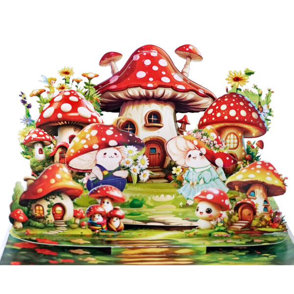 Home-Sweet-Mushroom-3D-popup-Greetings-Card-0