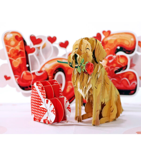 Love-you-popup-up-3D-card-with-Golden-Dog-01