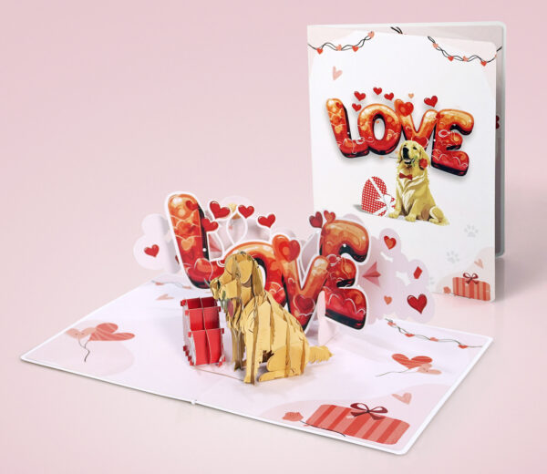 Love-you-popup-up-3D-card-with-Golden-Dog-08