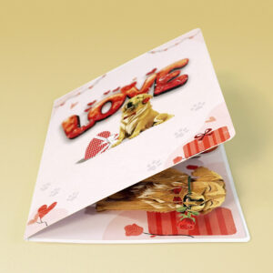 Love-you-popup-up-3D-card-with-Golden-Dog-11