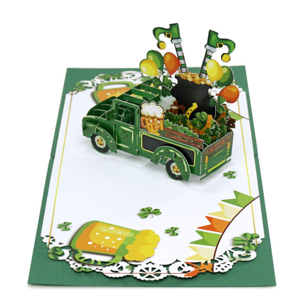 Happy-Patricks-day-with-Car-3D-popup-Greeting-Card-03