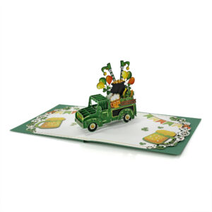 Happy-Patricks-day-with-Car-3D-popup-Greeting-Card-04