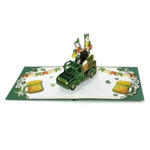 Happy-Patricks-day-with-Car-3D-popup-Greeting-Card-05