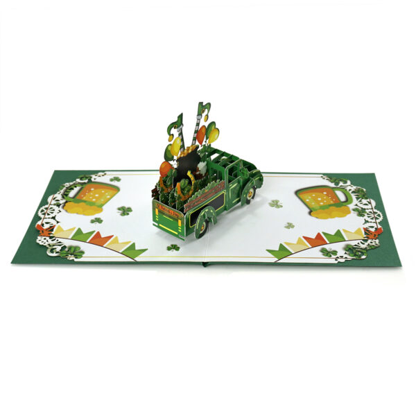 Happy-Patricks-day-with-Car-3D-popup-Greeting-Card-06