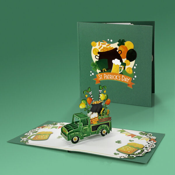 Happy-Patricks-day-with-Car-3D-popup-Greeting-Card-08