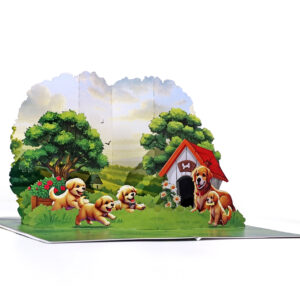 Father-Dog-with-his-son-3D-Pop-Up-Card-03