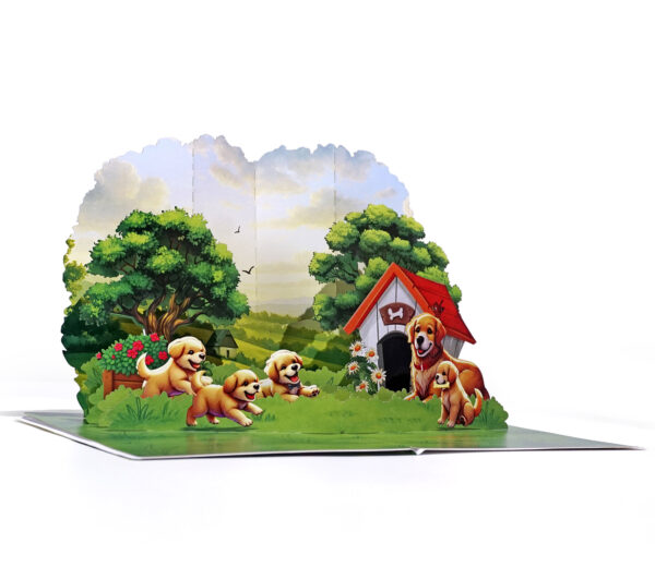Father-Dog-with-his-son-3D-Pop-Up-Card-03