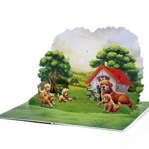 Father-Dog-with-his-son-3D-Pop-Up-Card-04