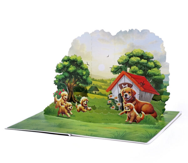 Father-Dog-with-his-son-3D-Pop-Up-Card-04