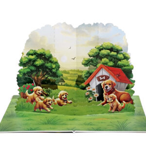 Father-Dog-with-his-son-3D-Pop-Up-Card-05