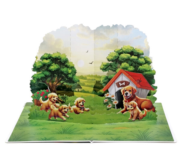 Father-Dog-with-his-son-3D-Pop-Up-Card-05