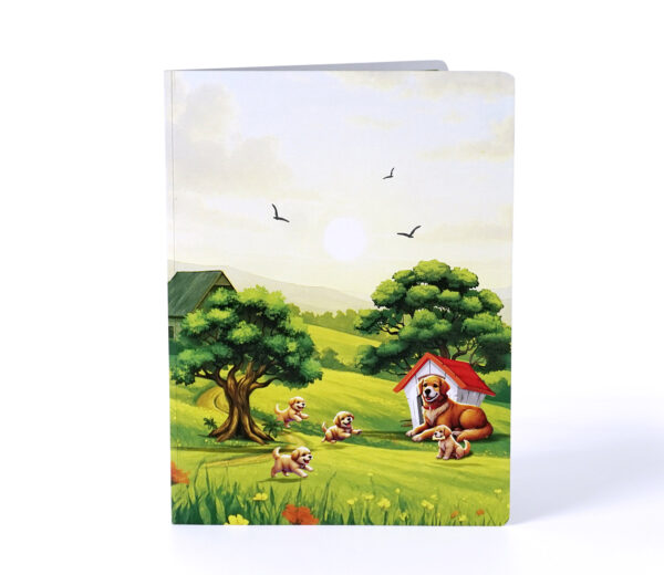 Father-Dog-with-his-son-3D-Pop-Up-Card-07