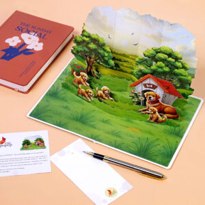 Father-Dog-with-his-son-3D-Pop-Up-Card-09