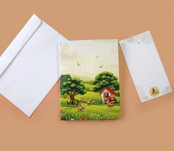Father-Dog-with-his-son-3D-Pop-Up-Card-10