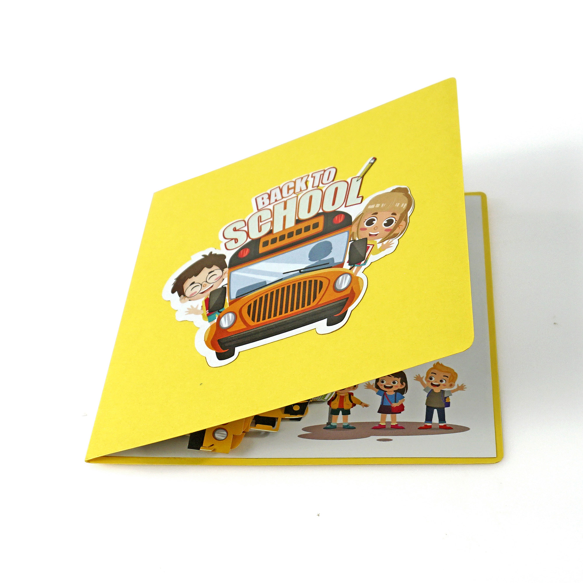 3D Back to School Bus Pop-Up Card - Image 4